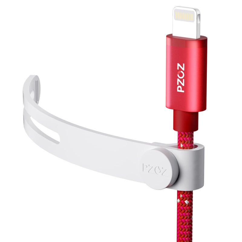 PZOZ (10 pcs) Reusable Cable Ties  Elastic Silicone Cord Organizer Straps Keeper Management Holder for iPhone Charging Cable Charger Wire Labels Desk Car and Travel Accessories (White) - Image 1
